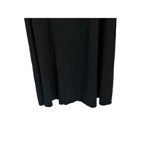 EILEEN FISHER A-Line Skirt Black Knitted Wool Viscose Blend Size Med - Picture 9 of 9